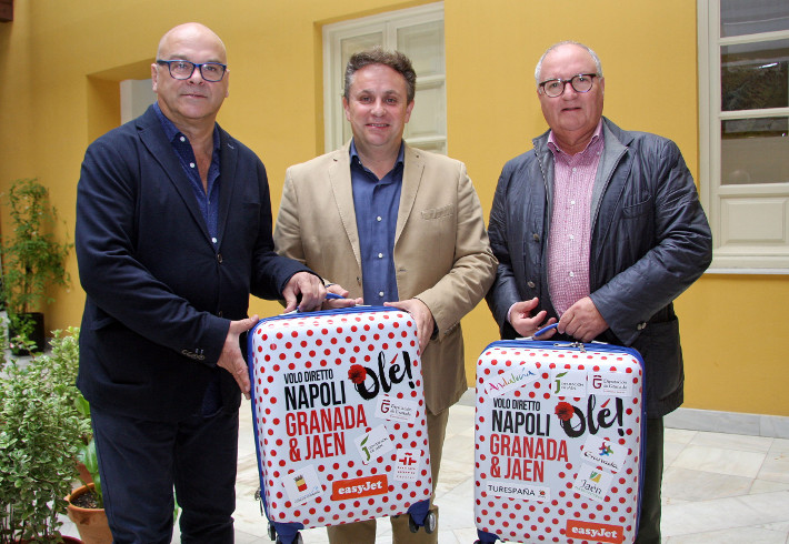 Granada y Jaén se promocionan en Nápoles para potenciar su nueva conexión aérea